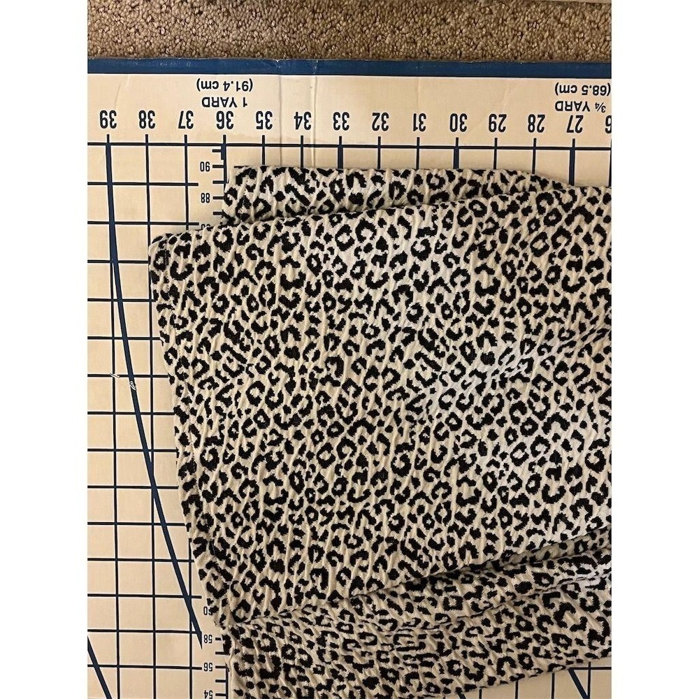 Guess Girls White Leopard Animalier Jacquard Dress Faux Leather Trim Size 16 NEW - Picture 10 of 10